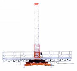 桅杆攀爬式施工铝合金高空作业平台---MCWP 单桅