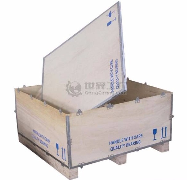 业丰包直供钢带包装箱钢带木箱钢边箱拆装方便快捷 价格实惠 