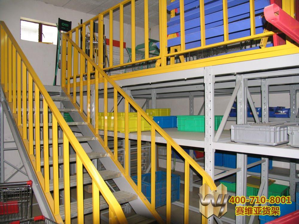 仓库货架使用可移动登高梯