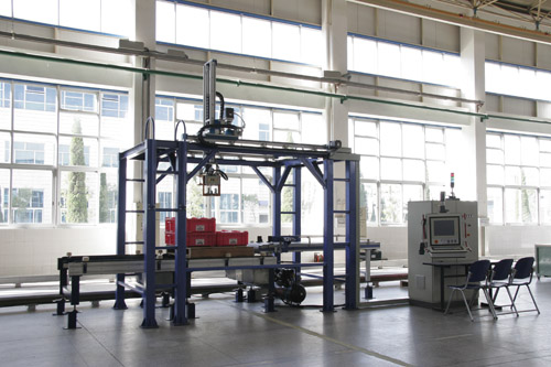 银行币箱自动拆垛、码垛机器人系统