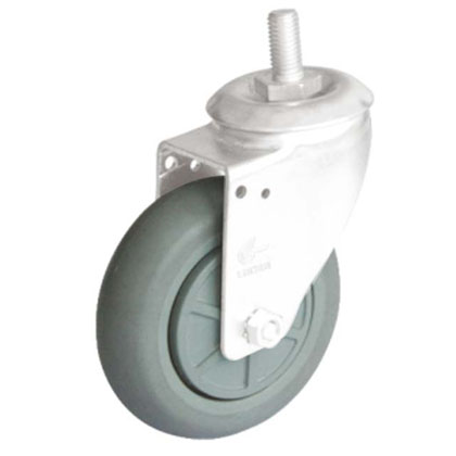 2B系列3寸丝杆灰色PU万向轮