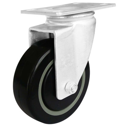 3寸平顶增强PU万向轮