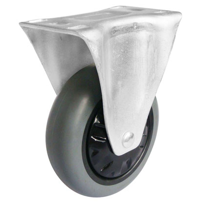 5寸平顶灰色TPR定向轮