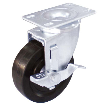 2B系列4寸平顶防静电边刹轮