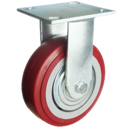 6X2寸平顶双轴超级PU定向轮