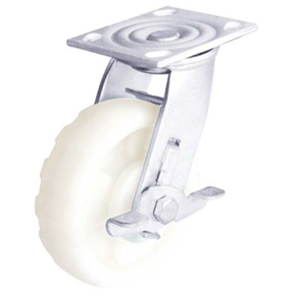 4x2寸平顶双轴增强尼龙边刹轮