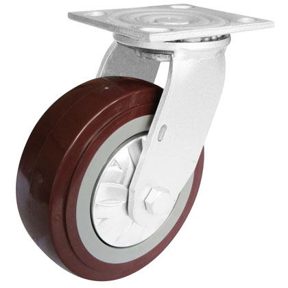 4*2寸平顶高强度PU万向轮