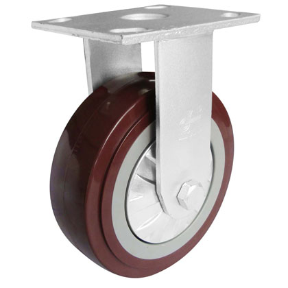 6*2寸平顶高强度PU定向轮