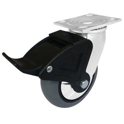 5*2寸平顶灰色TPR全刹轮