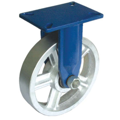 8寸平顶超重载生铁定向轮