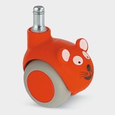 SMILES 5523PJI050B10 CAT red椅用脚轮 