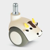SMILES 5523PJI050B10 COW white 椅用脚轮 