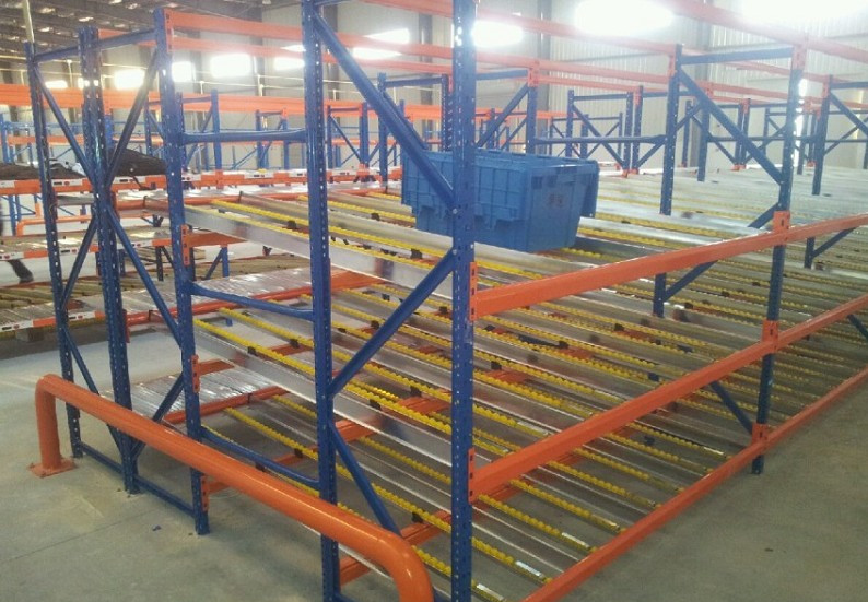 供应青岛流利式货架 各种优质仓储货架 欢迎来样来图加工定制